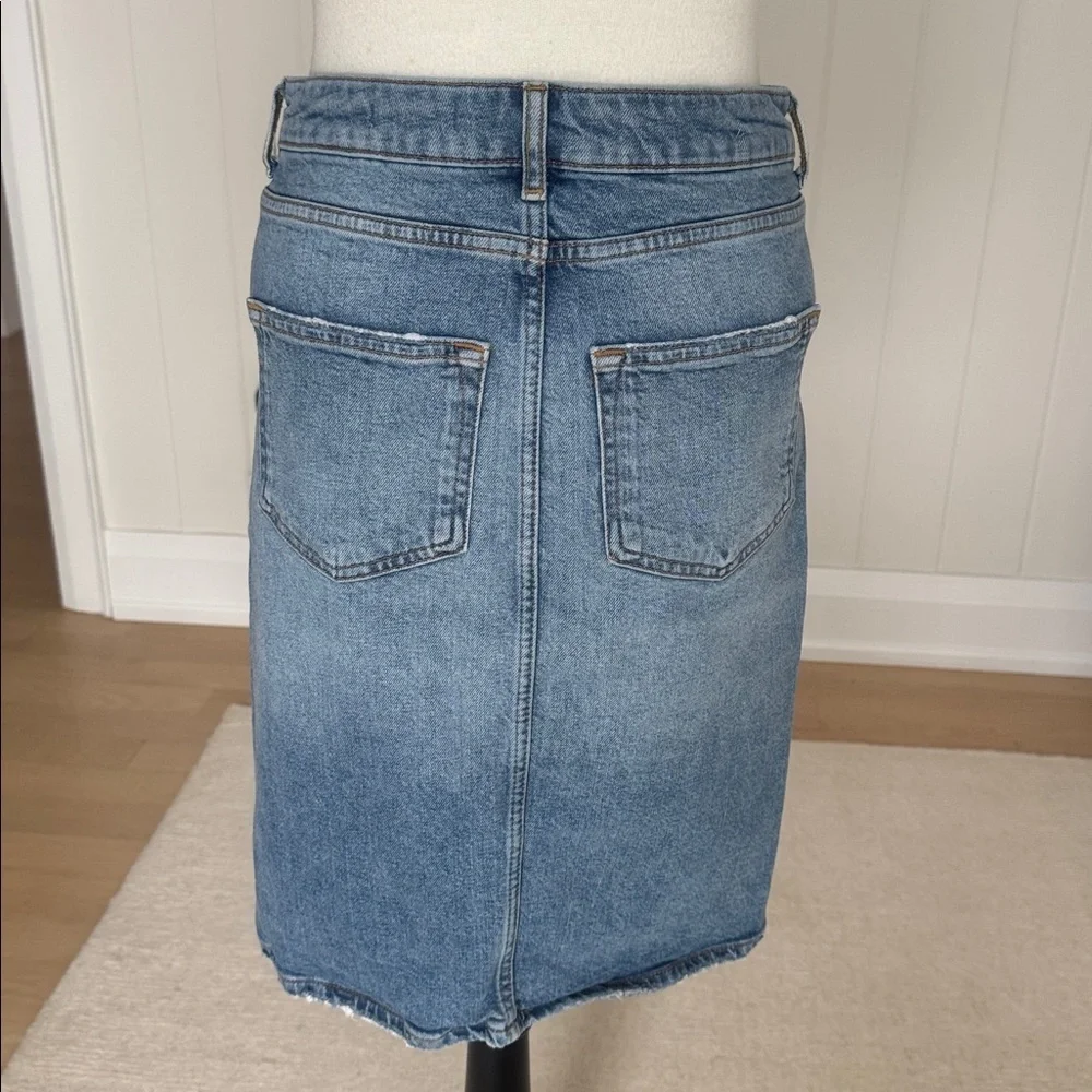 Anthropologie Pilcro and the Letterpress Blue Denim Skirt size 4 - Picture 3 of 7